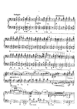 Franz Liszt Sarabande Und Chaconne Aus Dem Singspiel Almira S.181 score for Piano