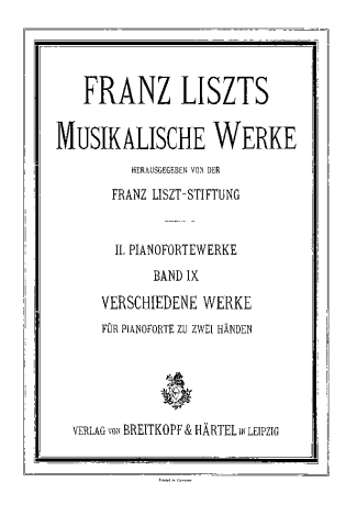 Franz Liszt Scherzo In G Minor S.153 score for Piano