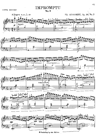 Franz Liszt Schubert_s Impromptus 2 S.565b score for Piano
