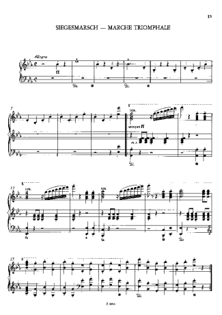 Franz Liszt  score for Piano