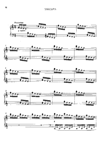 Franz Liszt Toccata S197 score for Piano