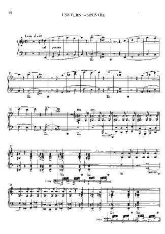 Franz Liszt Unstern S.208 score for Piano