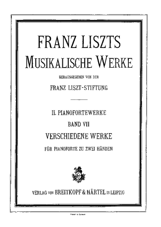 Franz Liszt Variation On A Waltz By Diabelli S.147 score for Piano