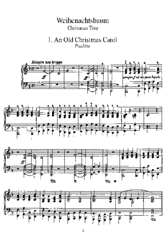 Franz Liszt Weihnachtsbaum S.186 score for Piano