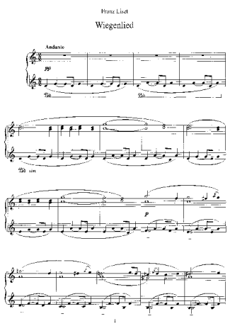 Franz Liszt  score for Piano