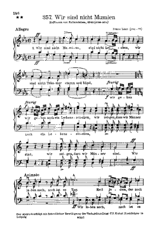 Franz Liszt  score for Piano