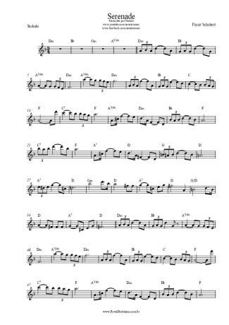 Franz Schubert Serenade score for Keyboard