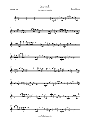 Franz Schubert Serenade score for Trumpet