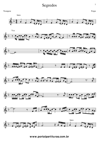Frejat Segredos score for Trumpet