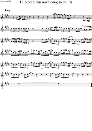 Frutos do Espírito  score for Alto Saxophone