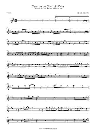 Gabriela Carvalho  score for Flute