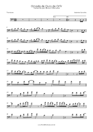 Gabriela Carvalho  score for Trombone