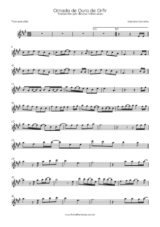 Gabriela Carvalho  score for Trumpet