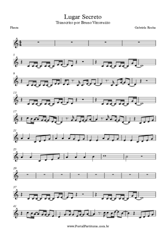 Gabriela Rocha Lugar Secreto score for Clarinet (C)