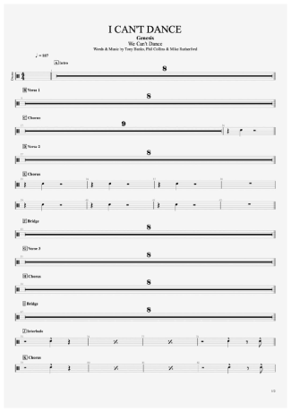 Genesis  score for Drums