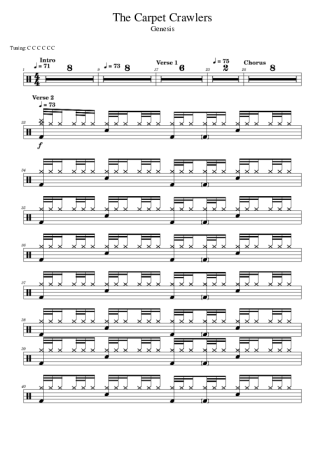 Score for Drums