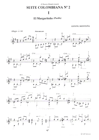 Gentil Montaña  score for Acoustic Guitar