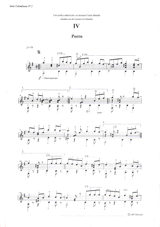 Gentil Montaña  score for Acoustic Guitar