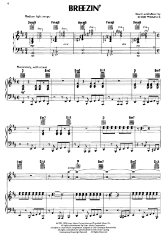 George Benson Breezin score for Piano
