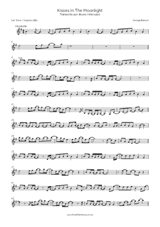 Score for Tenor Saxophone Soprano (Bb)