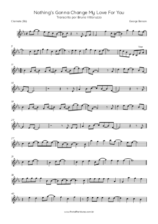 George Benson  score for Clarinet (Bb)