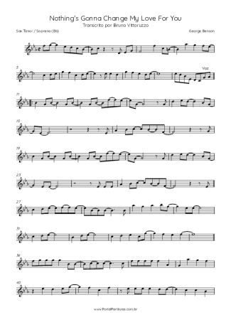 George Benson  score for Tenor Saxophone Soprano (Bb)