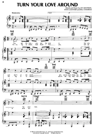 George Benson Turn Your Love Around score for Piano