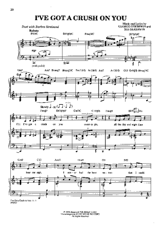 George Gershwin  score for Piano