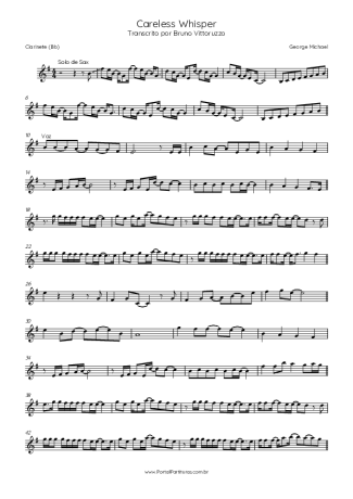 Score for Clarinet (Bb)