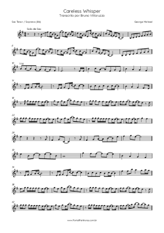 Score for Tenor Saxophone Soprano (Bb)