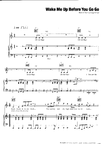 George Michael  score for Piano