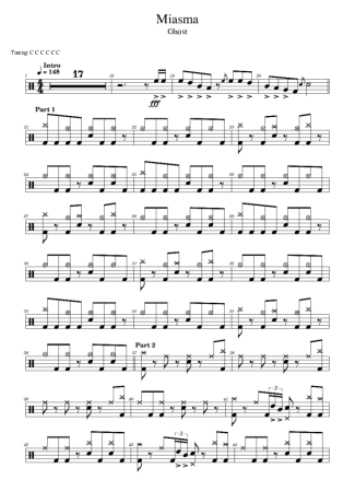 Score for Drums