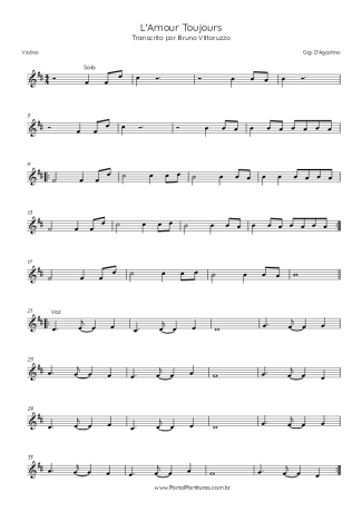 Score for Violin
