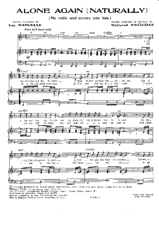 Gilbert O´Sullivan  score for Piano