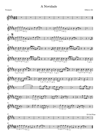 Gilberto Gil A Novidade score for Trumpet