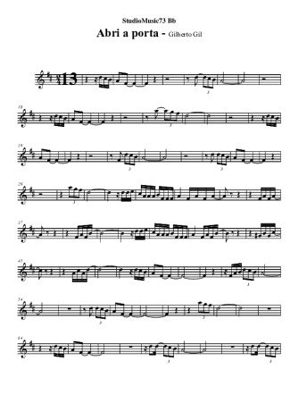 Gilberto Gil  score for Tenor Saxophone Soprano (Bb)