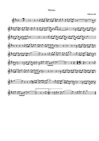 Gilberto Gil  score for Alto Saxophone