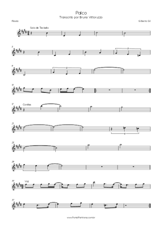 Gilberto Gil  score for Flute