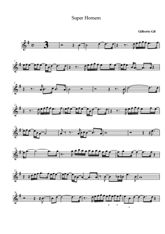 Gilberto Gil Super Homem, a Canção score for Alto Saxophone