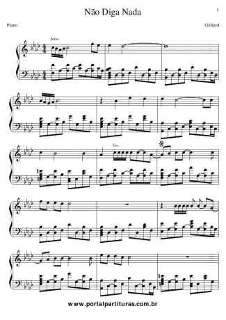 Gilliard  score for Piano
