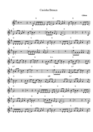 Gilson Casinha Branca score for Tenor Saxophone Soprano (Bb)