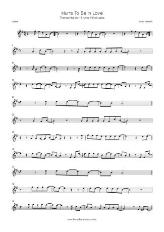 Gino Vannelli Hurts To Be In Love score for Harmonica