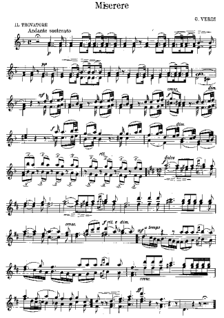 Giuseppe Verdi Misere score for Violin
