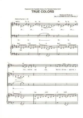 Glee  score for Piano