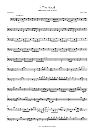 Glenn Miller  score for Cello