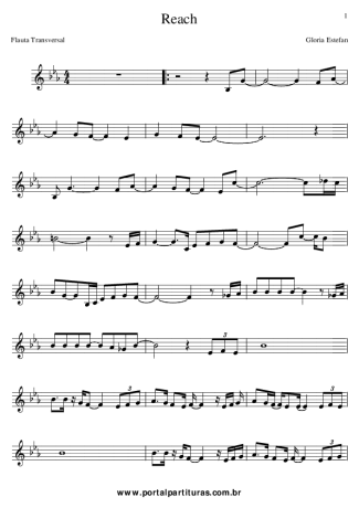 Gloria Estefan  score for Flute