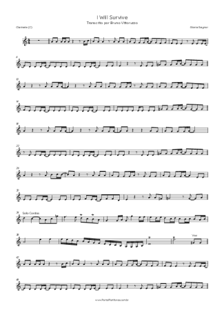 Score for Clarinet (C)