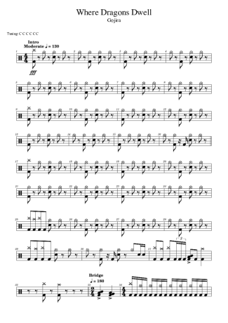 Score for Drums