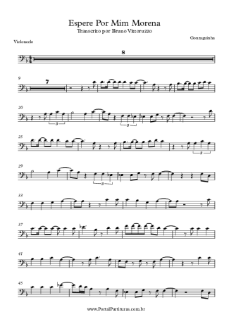 Gonzaguinha Espere Por Mim Morena score for Cello