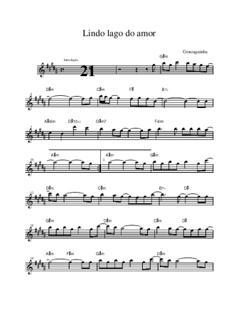 Gonzaguinha  score for Alto Saxophone